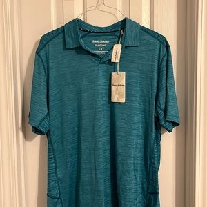 Men’s Blue Tommy Bahama Polo Islandzone Shirt, Size Large (NWT)